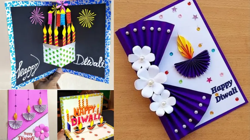 Handmade Diwali Greeting Card