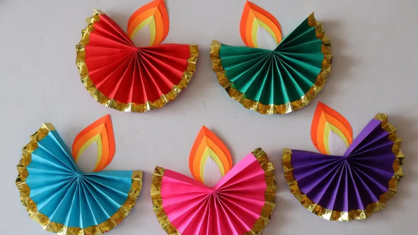 Paper Diya Craft