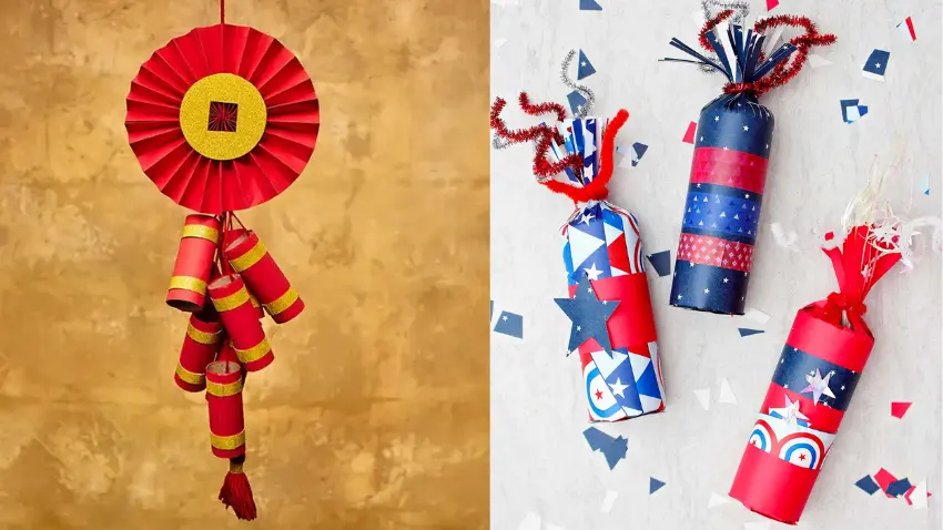 Paper Firecrackers Craft