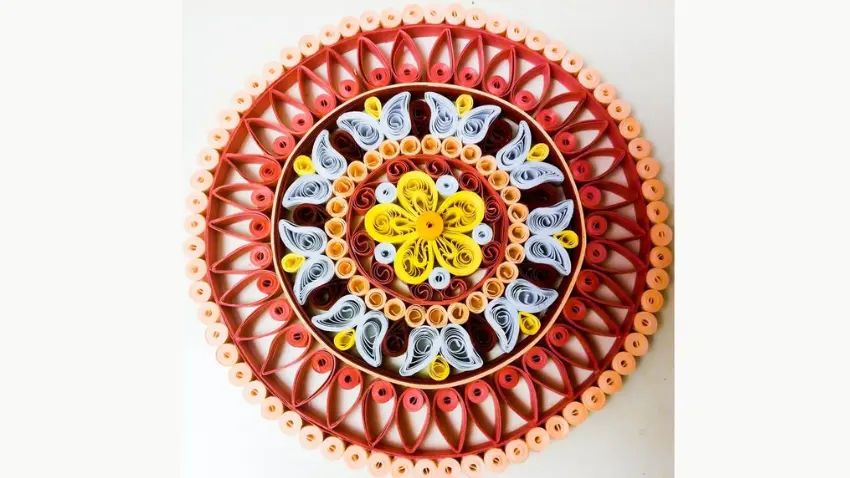 Play-Dough Mandala or Quilled Paper Decoration